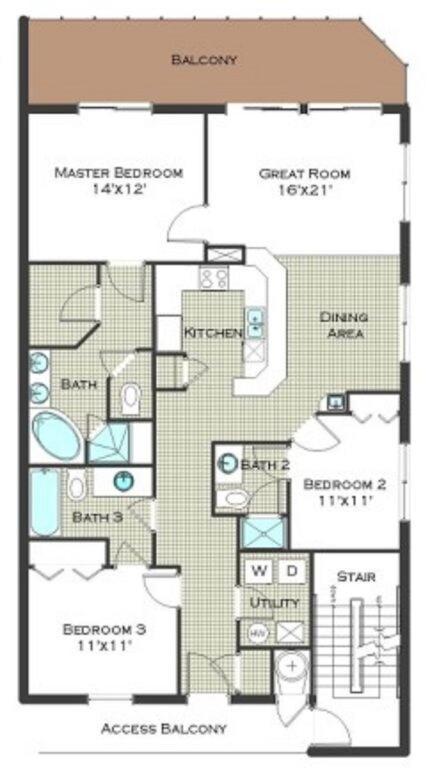 Calypso 2201e 3br 3ba Corner Unit 2 Sets Of Chairs * Panama City Beach